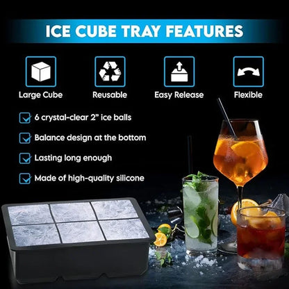 The Big Chill: Jumbo Silicone Ice Trays for Unforgettable Drinks